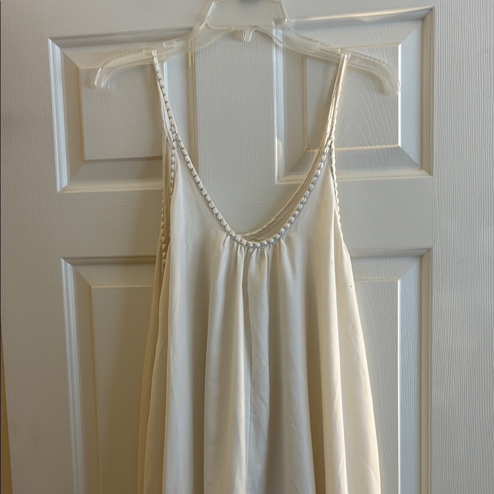 Free People Elegant White Sleeveless Dress